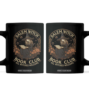 Salem Witch Book Club All Witches Welcome Coffee Mug Halloween Book Lover TS11 Black Print Your Wear