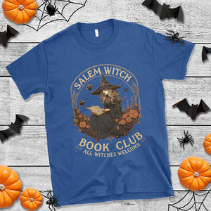 Salem Witch Book Club All Witches Welcome T Shirt Halloween Book Lover TS11 Royal Blue Print Your Wear