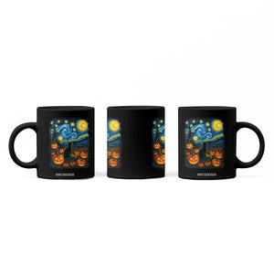 Halloween Cat Starry Night Van Gogh Cat Lovers Coffee Mug TS11 Print Your Wear