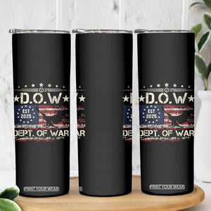 Dept Of War Est 2025 Skinny Tumbler DOW Military Patriotic American Flag TS11 Print Your Wear