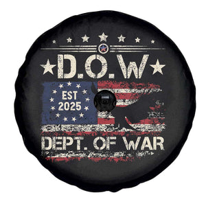 Dept Of War Est 2025 Spare Tire Cover DOW Military Patriotic American Flag TS11 Print Your Wear