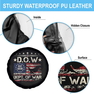 Dept Of War Est 2025 Spare Tire Cover DOW Military Patriotic American Flag TS11 Print Your Wear