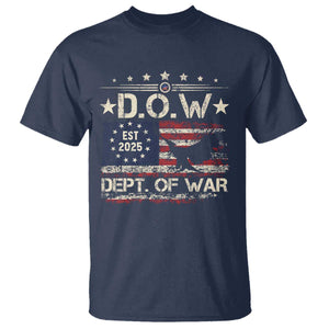 Dept Of War Est 2025 T Shirt DOW Military Patriotic American Flag TS11 Navy Print Your Wear