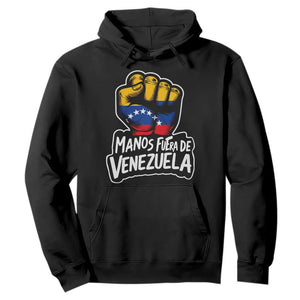 Manos Fuera De Venezuela Hoodie Venezuelan Flag TS11 Black Print Your Wear