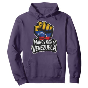 Manos Fuera De Venezuela Hoodie Venezuelan Flag TS11 Purple Print Your Wear