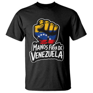 Manos Fuera De Venezuela T Shirt Venezuelan Flag TS11 Black Print Your Wear
