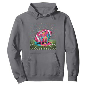 American Football Sprinkles Ice Cream Drip Field Goal Hoodie TS11 Charcoal Print Your Wear