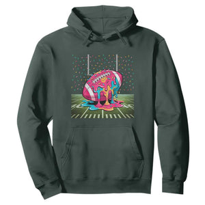 American Football Sprinkles Ice Cream Drip Field Goal Hoodie TS11 Dark Forest Green Print Your Wear
