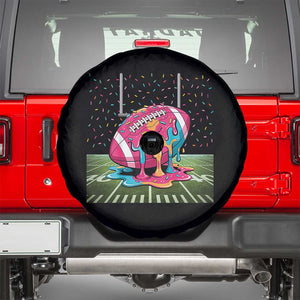 American Football Sprinkles Ice Cream Drip Field Goal Spare Tire Cover TS11 Black Print Your Wear