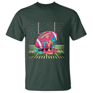 American Football Sprinkles Ice Cream Drip Field Goal T Shirt TS11 Dark Forest Green Print Your Wear