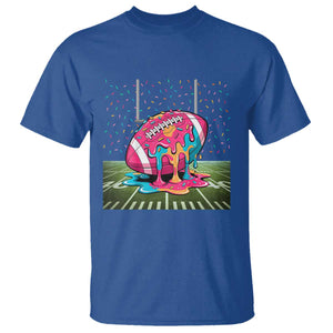 American Football Sprinkles Ice Cream Drip Field Goal T Shirt TS11 Royal Blue Print Your Wear