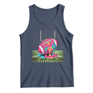 American Football Sprinkles Ice Cream Drip Field Goal Tank Top TS11 Navy Print Your Wear