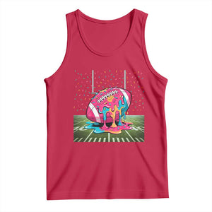 American Football Sprinkles Ice Cream Drip Field Goal Tank Top TS11 Red Print Your Wear