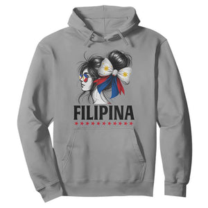 Filipina Girl Philippines Flag Proud Pinay Hoodie TS11 Sport Gray Print Your Wear