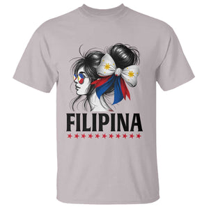 Filipina Girl Philippines Flag Proud Pinay T Shirt TS11 Ice Gray Print Your Wear