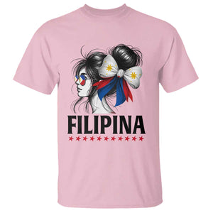 Filipina Girl Philippines Flag Proud Pinay T Shirt TS11 Light Pink Print Your Wear