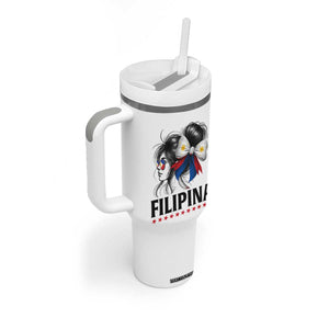 Filipina Girl Philippines Flag Proud Pinay Tumbler With Handle TS11 Print Your Wear