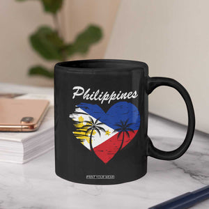 Filipino Pride Coffee Mug Pinoy Vintage Philippines Flag Heart TS11 Print Your Wear