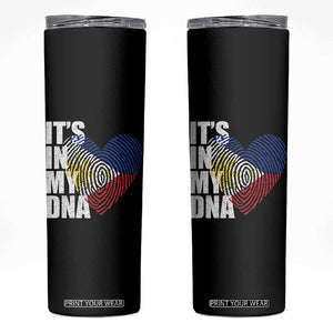 Filipino Pride Skinny Tumbler Its In My DNA Patriotic Philippines Flag TS11 Black Print Your Wear