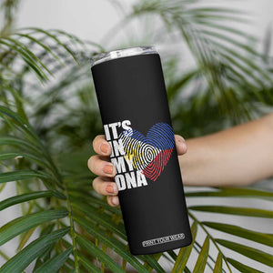 Filipino Pride Skinny Tumbler Its In My DNA Patriotic Philippines Flag TS11 Print Your Wear