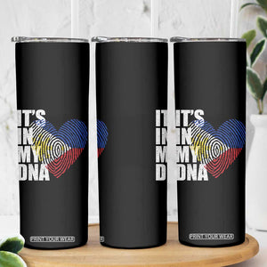 Filipino Pride Skinny Tumbler Its In My DNA Patriotic Philippines Flag TS11 Print Your Wear