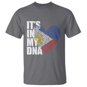 Filipino Pride T Shirt Its In My DNA Patriotic Philippines Flag TS11 Charcoal Print Your Wear