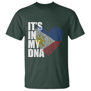 Filipino Pride T Shirt Its In My DNA Patriotic Philippines Flag TS11 Dark Forest Green Print Your Wear