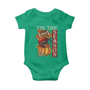 Thanksgiving Tis The Season Baby Onesie American Football Pumpkin Fall Season TS11 Irish Green Print Your Wear
