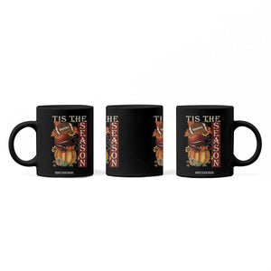 Thanksgiving Tis The Season Coffee Mug American Football Pumpkin Fall Season TS11 Print Your Wear