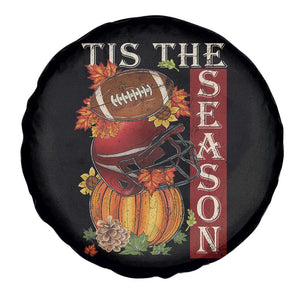 Thanksgiving Tis The Season Spare Tire Cover American Football Pumpkin Fall Season TS11 Print Your Wear