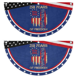250 Years Of Freedom Patriotic Fan Flag 250th America Anniversary Independence Day