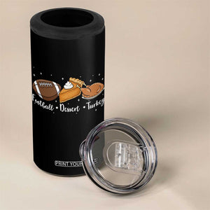 Funny Political Fall Season 4 in 1 Can Cooler Tumbler Football Dessert Turkey Thanksgiving TS11 Print Your Wear
