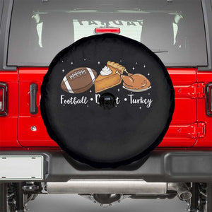 Funny Political Fall Season Spare Tire Cover Football Dessert Turkey Thanksgiving TS11 Black Print Your Wear