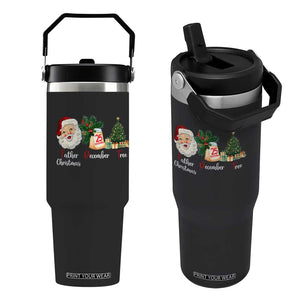 Funny Political Christmas Flip Straw Tumbler Father Christmas December Tree TS11 One Size: 30 oz Black Print Your Wear