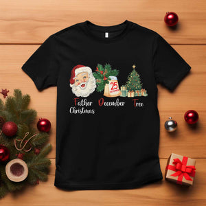 Funny Political Christmas T Shirt Father Christmas December Tree TS11 Black Print Your Wear