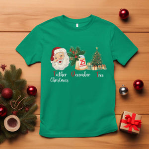Funny Political Christmas T Shirt Father Christmas December Tree TS11 Irish Green Print Your Wear