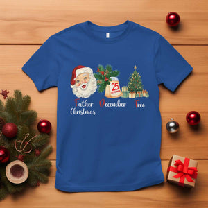 Funny Political Christmas T Shirt Father Christmas December Tree TS11 Royal Blue Print Your Wear