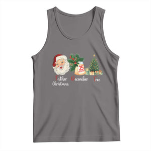 Funny Political Christmas Tank Top Father Christmas December Tree TS11 Deep Heather Print Your Wear
