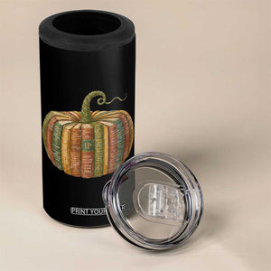 Book Pumpkin Autumn Fall Librarians Bookworm Teacher 4 in 1 Can Cooler Tumbler TS11 Print Your Wear