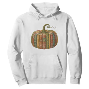 Book Pumpkin Autumn Fall Librarians Bookworm Teacher Hoodie TS11 White Print Your Wear