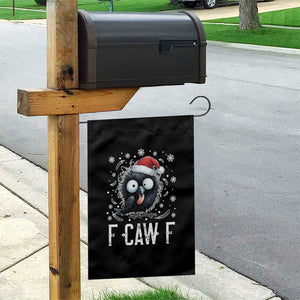 Funny F Caw F Christmas Crow Garden Flag Santa Raven Xmas Holiday TS11 Print Your Wear