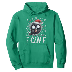 Funny F Caw F Christmas Crow Hoodie Santa Raven Xmas Holiday TS11 Irish Green Print Your Wear
