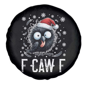 Funny F Caw F Christmas Crow Spare Tire Cover Santa Raven Xmas Holiday TS11 Print Your Wear