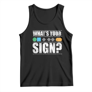 Funny Ski Snowboard Whats Your Sign Tank Top - Print Your Wear