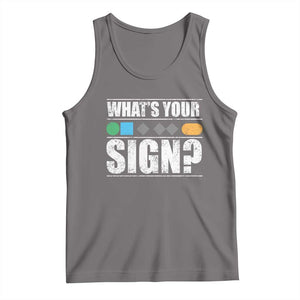 Funny Ski Snowboard Whats Your Sign Tank Top - Print Your Wear