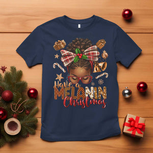 Have A Melanin Christmas African American Girl Xmas T Shirt TS11 Navy Print Your Wear