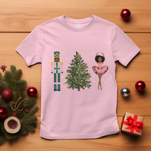 Funny Black Ballerina Nutcracker African American Christmas T Shirt TS11 Light Pink Print Your Wear