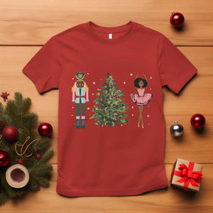 Funny Black Ballerina Nutcracker African American Christmas T Shirt TS11 Red Print Your Wear