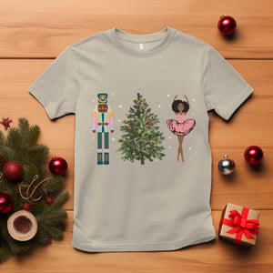 Funny Black Ballerina Nutcracker African American Christmas T Shirt TS11 Sand Print Your Wear