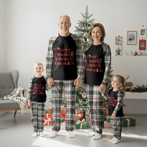 Funny First Xmas Plaid Pajama Set Sorry Santa I Drank The Milk Gingerbread TS11 Christmas Plaid Print Your Wear